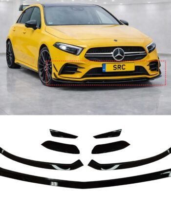Mercedes A Class W177 AMG Line Front & Rear Aero Kit A35 A45 Style Gloss Black 2018+