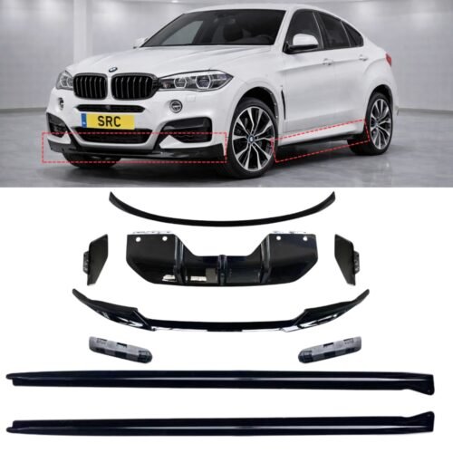 BMW X6 F16 M Sport M Performance Style Aero Body Kit Gloss Black 2014–2019