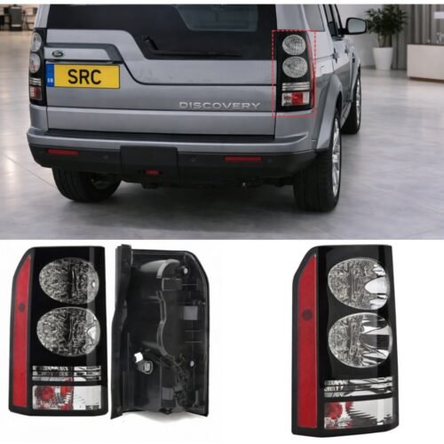 Land Rover Discovery 3 & 4 Rear LED Tail Lights Black Discovery 4 Style 2004–2017