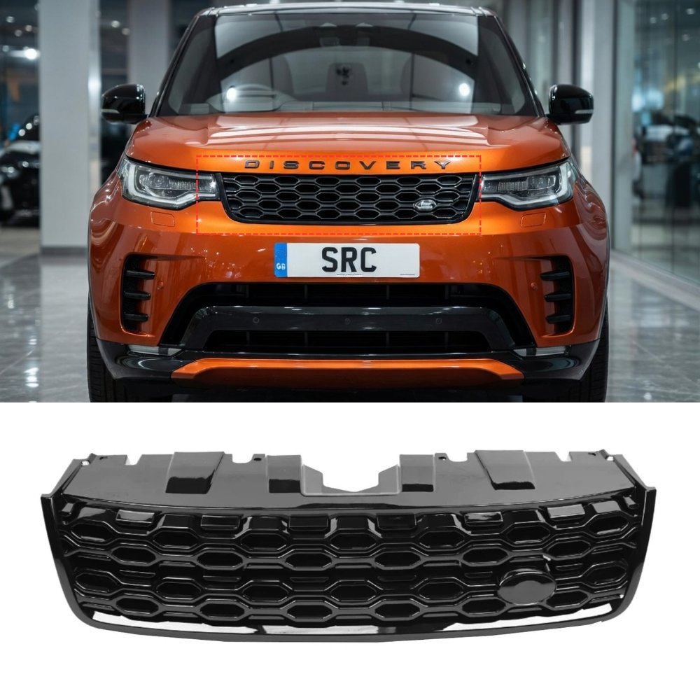 Land Rover Discovery 5 L462 Front Grille Dynamic 2020 Style Gloss Black 2017–2020