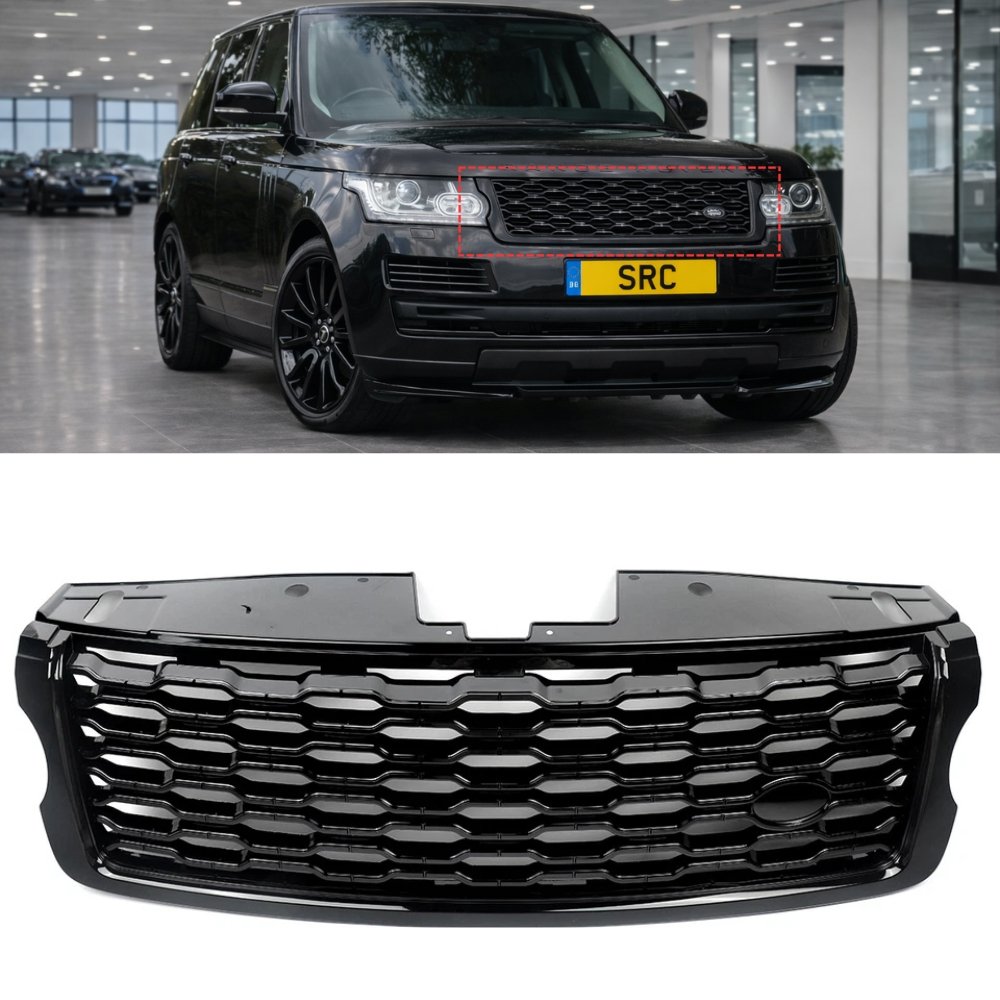 Range Rover Vogue L405 Front Grille 2018 Facelift Style Gloss Black 2013–2017
