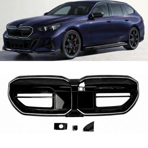 BMW 5 Series G60 G61 G68 LED Front Kidney Grille Gloss Black 2023+