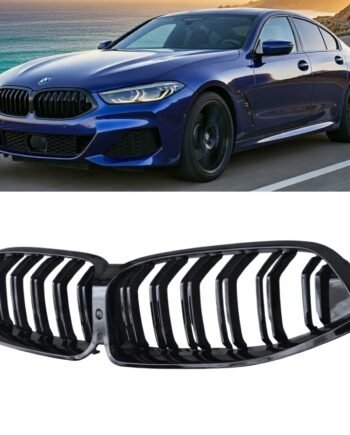 BMW 8 Series G14 G15 G16 Double Slat Kidney Grille Gloss Black 2019–2022 (Pre-LCI)
