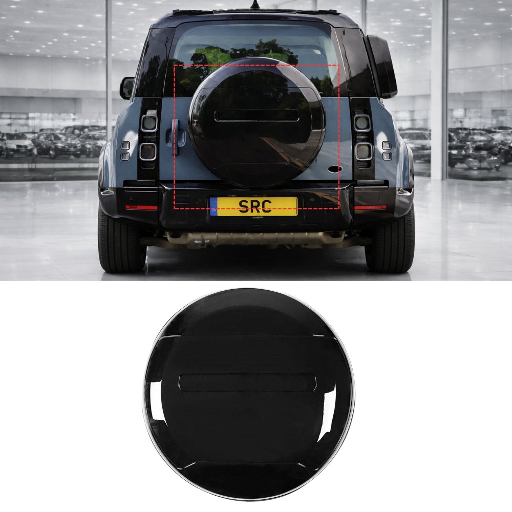 Land Rover Defender L663 Rear Spare Wheel Cover OEM Style Gloss Black 90 110 130 2020+