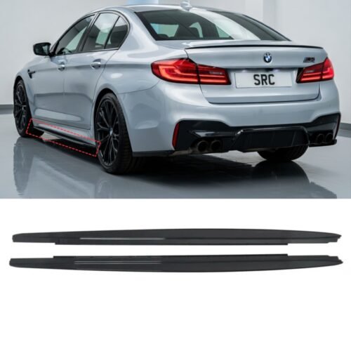 BMW 5 Series G30 G31 F90 M5 M Performance Side Skirt Extensions Gloss Black 2017–2019