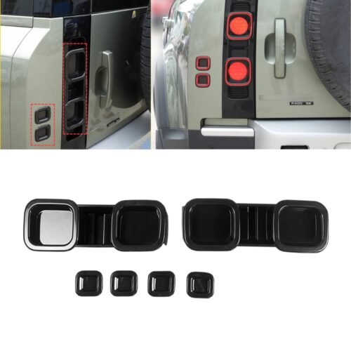 Land Rover Defender L663 Smoked Rear Tail Light Cover Set Black 2020+