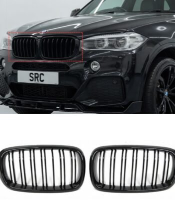 BMW X5 F15 X5M F85 X6 F16 X6M F86 Double Slat Kidney Grille Gloss Black