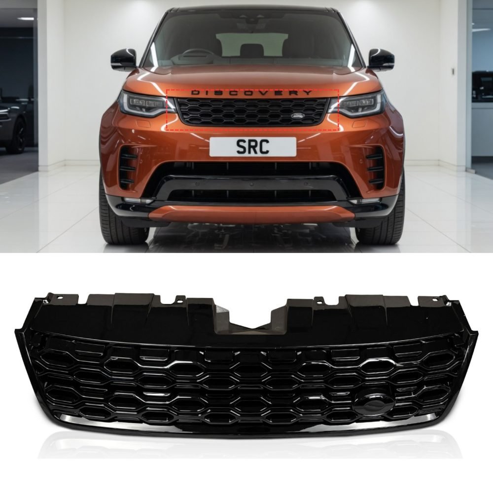 Land Rover Discovery Sport L550 2020 Facelift Style Front Grille Gloss Black 2014–2019