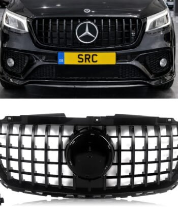 Mercedes Sprinter W907 GT Style Front Grille Gloss Black 2019–2022