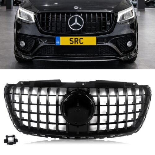 Mercedes Sprinter W907 GT Style Front Grille Gloss Black 2019–2022