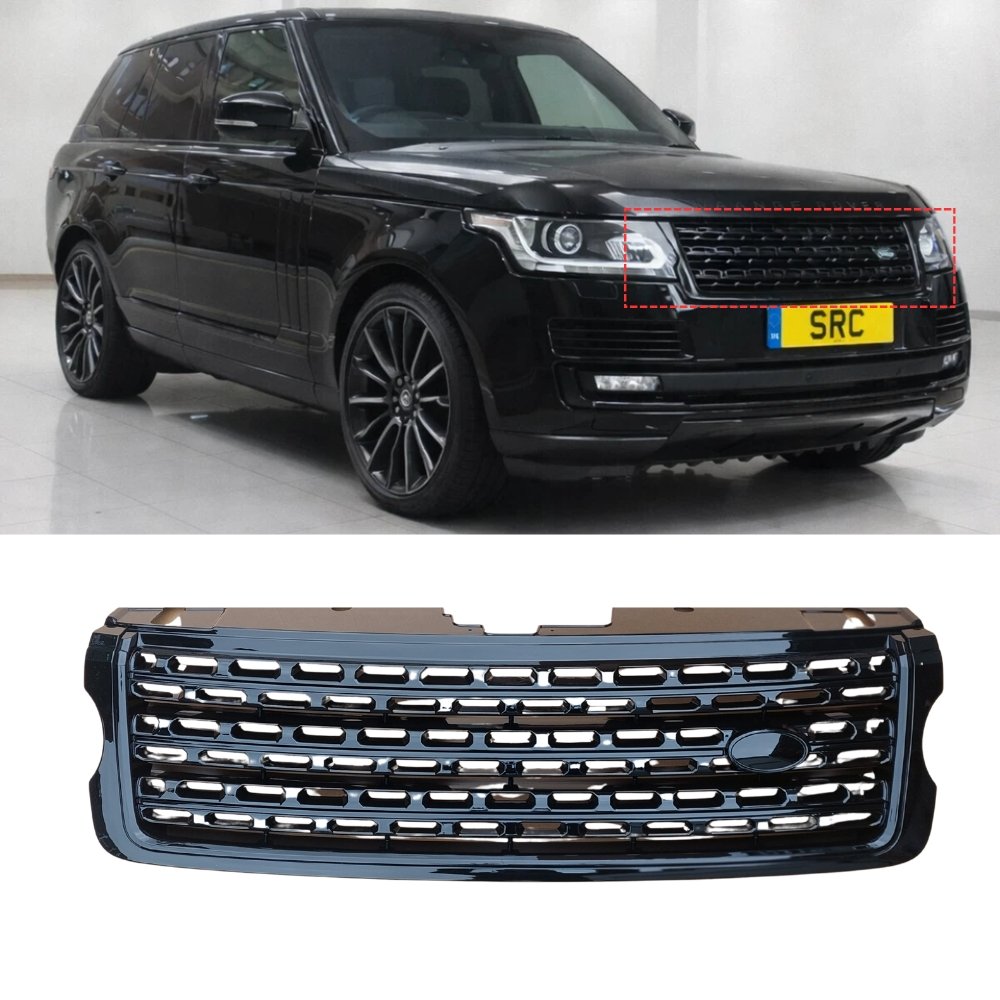 Range Rover Vogue L405 Black Edition Front Grille Gloss Black 2013–2017