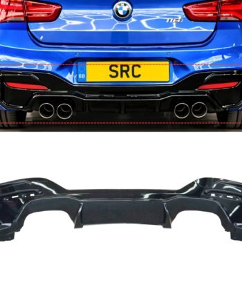 BMW 1 Series F20 F21 LCI M2 Competition Style Rear Diffuser Gloss Black 2015–2019