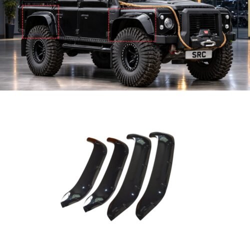 Land Rover Defender 90 110 130 Wide Wheel Arch Extensions Gloss Black
