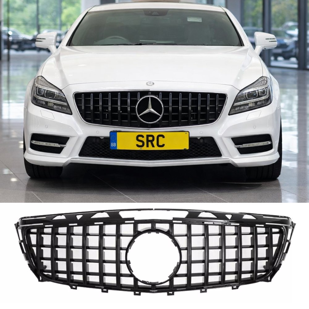 Mercedes CLS Class W218 C218 Panamericana GT Front Grille Gloss Black 2011–2014