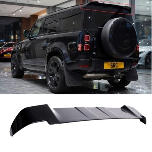 Land Rover Defender 90 110 130 L663 Rear Roof Spoiler Gloss Black 2020+
