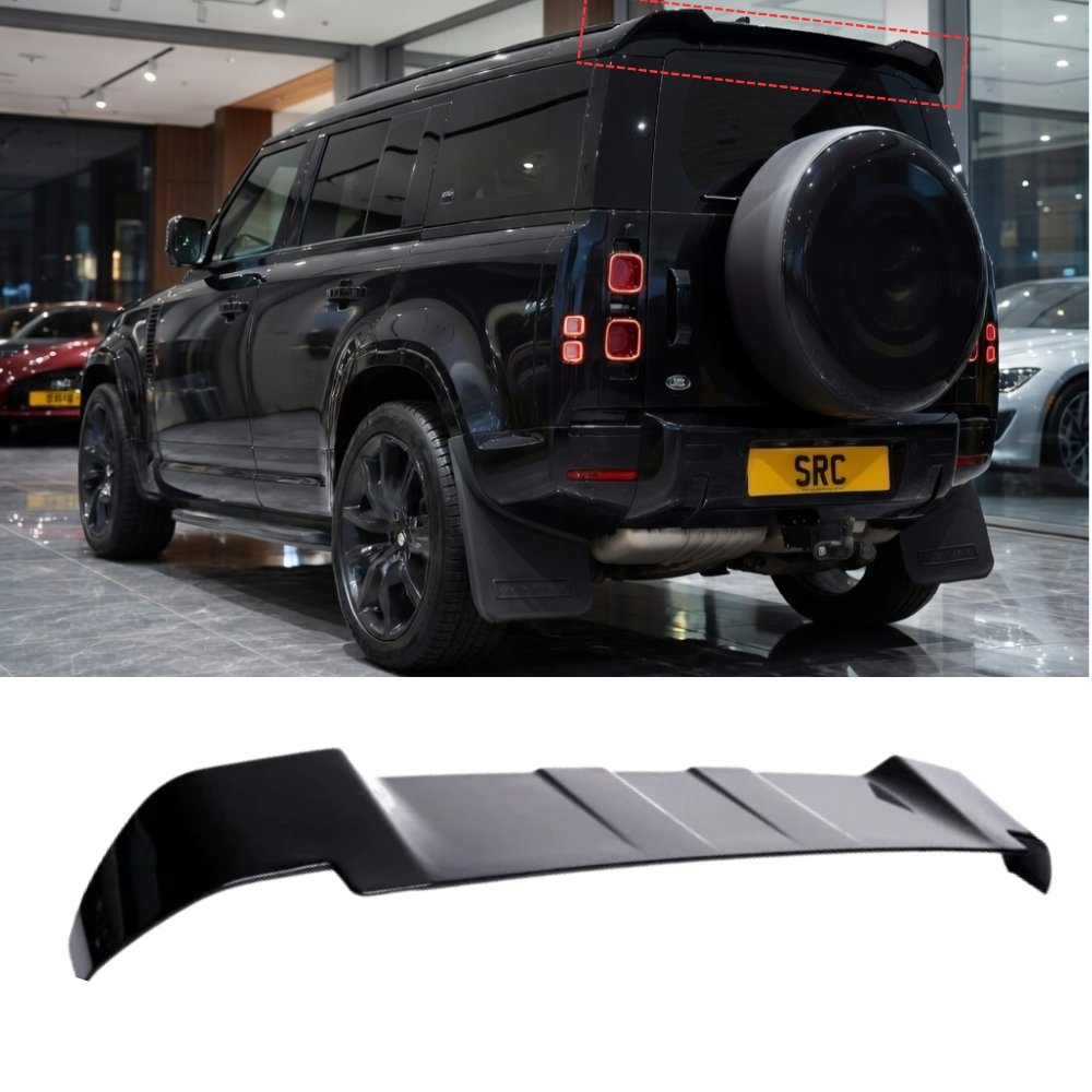 Land Rover Defender 90 110 130 L663 Rear Roof Spoiler Gloss Black 2020+