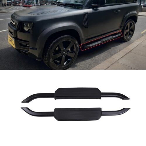 Land Rover Defender 90 L663 Running Boards Side Steps Black 2020+