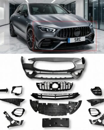 Mercedes CLA C118 W118 CLA45 AMG Style Front Bumper Body Kit with GT Grille Primed 2019+