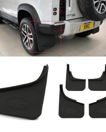 Land Rover Defender 110 L663 Mud Flaps Front & Rear Matte Black 2020+