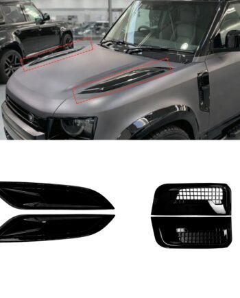 Land Rover Defender L663 Bonnet & Side Air Vent Kit Gloss Black 90 110 130 2020+