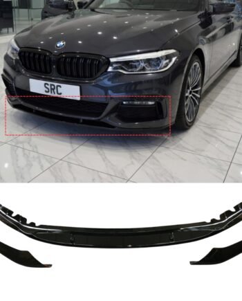BMW 5 Series G30 G31 M Sport Front Lip Splitter Gloss Black 2016–2020