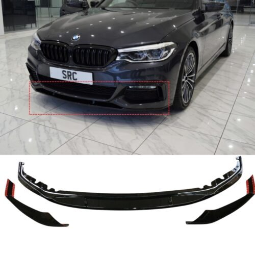 BMW 5 Series G30 G31 M Sport Front Lip Splitter Gloss Black 2016–2020