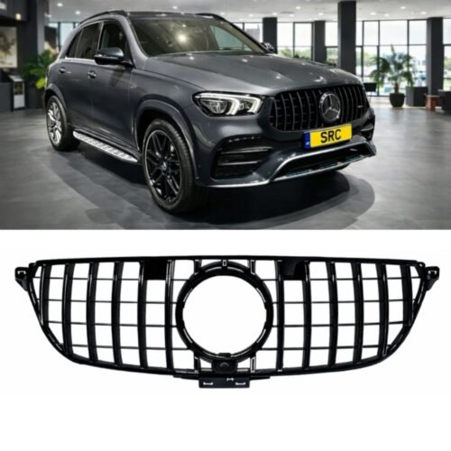 Mercedes GLE W166 Panamericana GT Front Grille Gloss Black with Camera Slot 2015–2019