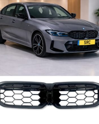BMW 3 Series G20 G21 LCI Diamond Style Front Kidney Grille Gloss Black 2022–2024