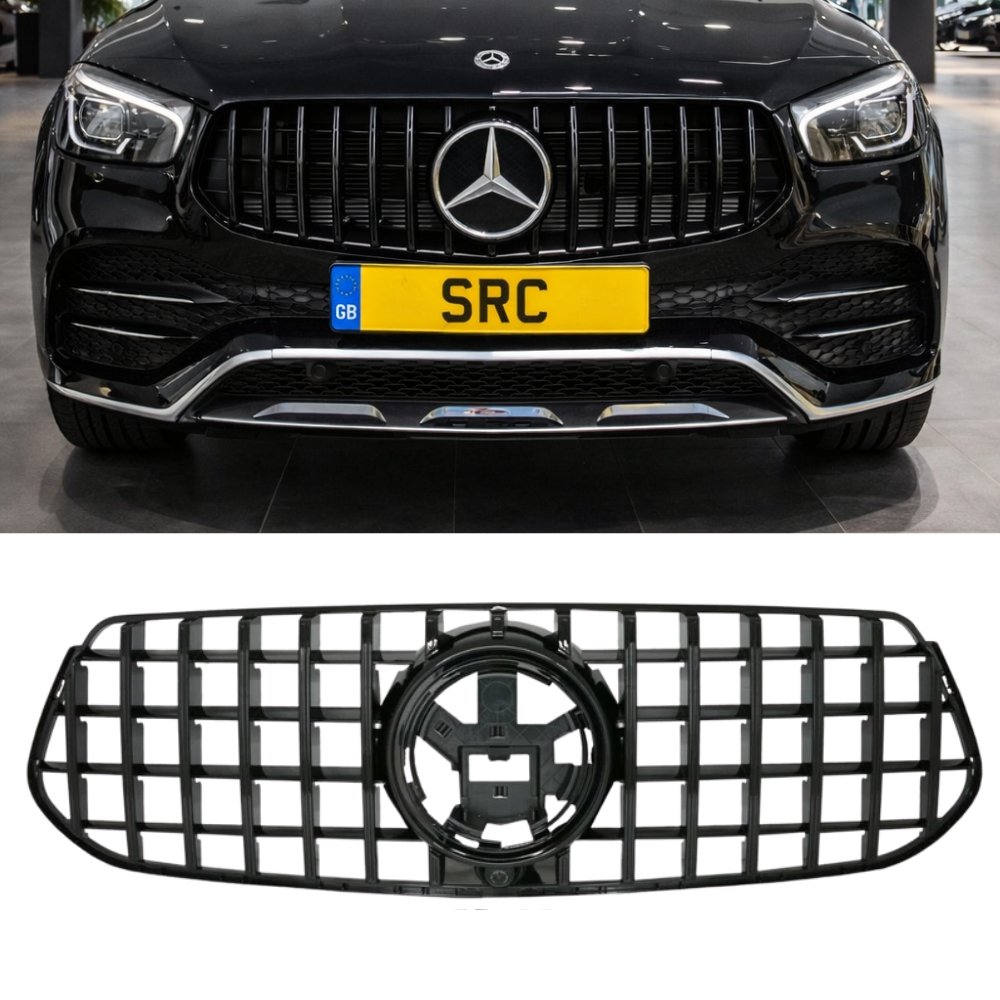 Mercedes GLE W167 V167 C167 Panamericana GT Front Grille Gloss Black 2019–2023