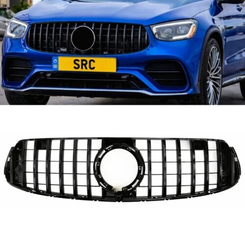 Mercedes GLC X253 C253 Panamericana GT Style Front Grille Gloss Black 2019–2023