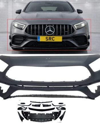Mercedes A Class W177 A45 AMG Style Front Bumper Body Kit Primed 2018–2023