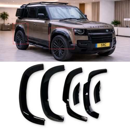 Land Rover Defender 110 L663 Wheel Arch Fender Flares Gloss Black 2020+