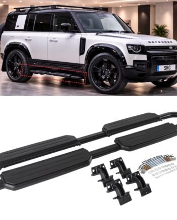 Land Rover Defender 110 L663 OEM Style Running Boards Side Steps Black 2020+
