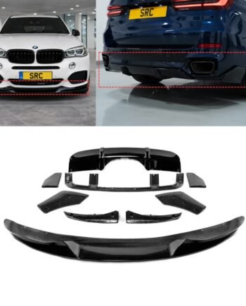 BMW X5 F15 M Sport M Performance Aero Body Kit Front Lip Rear Diffuser Extensions Gloss Black 2014–2018
