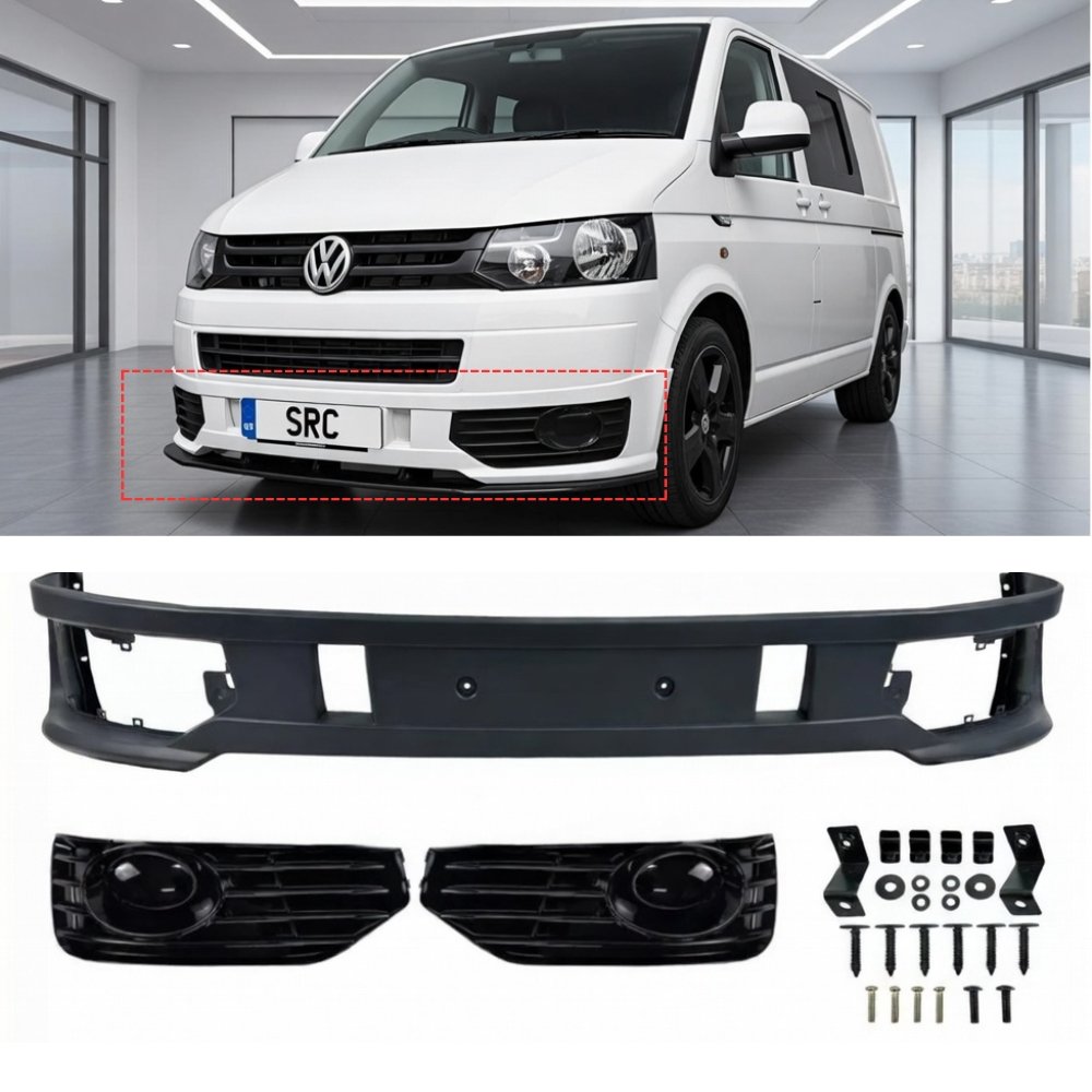 VW Transporter T5.1 Sportline Front Lower Bumper Primed 2010–2015