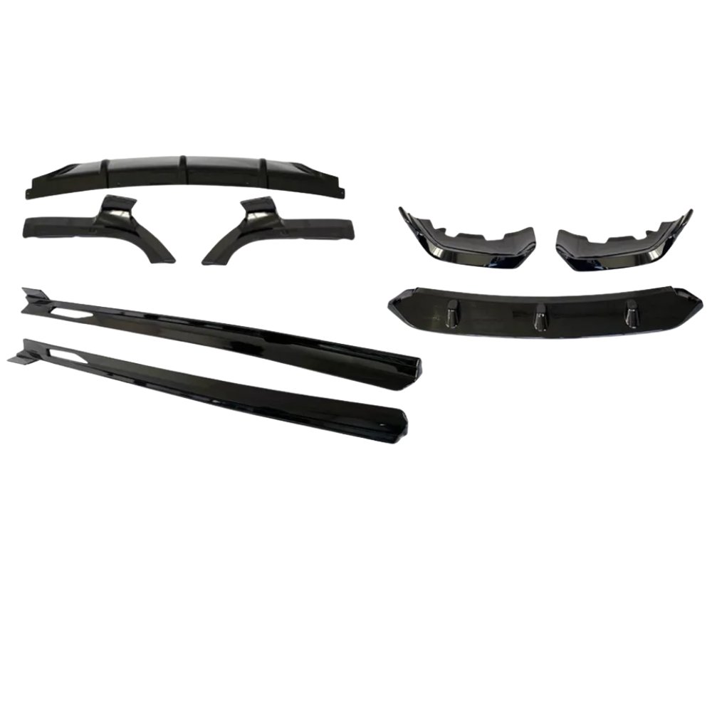 BMW X6 G06 M Sport Aero Body Kit Front Splitter Side Skirts Rear Diffuser Gloss Black 2019+