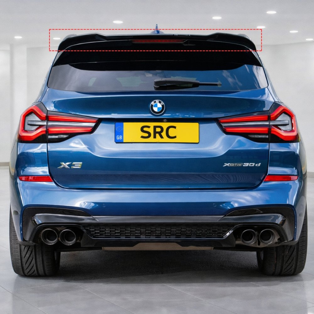 BMW X3 G01 Rear Boot Roof Spoiler Gloss Black 2017–2024