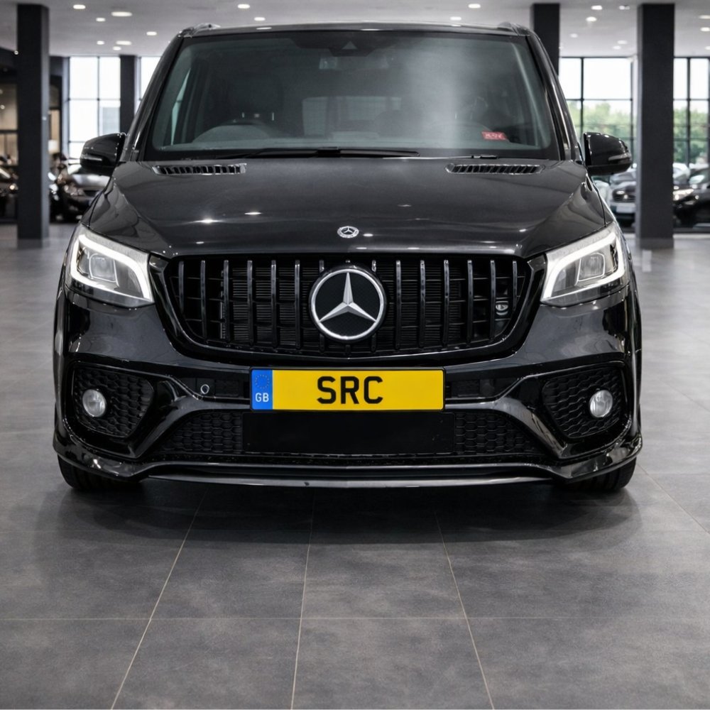 Mercedes Sprinter W907 GT Style Front Grille Gloss Black 2019–2022