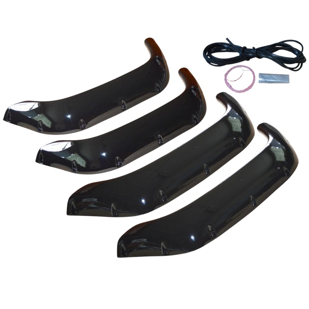 Land Rover Defender 90 110 130 Wide Wheel Arch Extensions Gloss Black