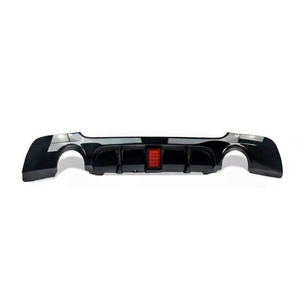 BMW 3 Series E92 E93 335i Style Rear Diffuser Gloss Black with LED Light 2006–2013