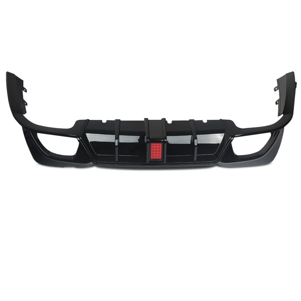 BMW 3 Series G20 M Sport Rear Diffuser Gloss Black with Twin Exhaust Tips & LED 2018–2023 - Image 6