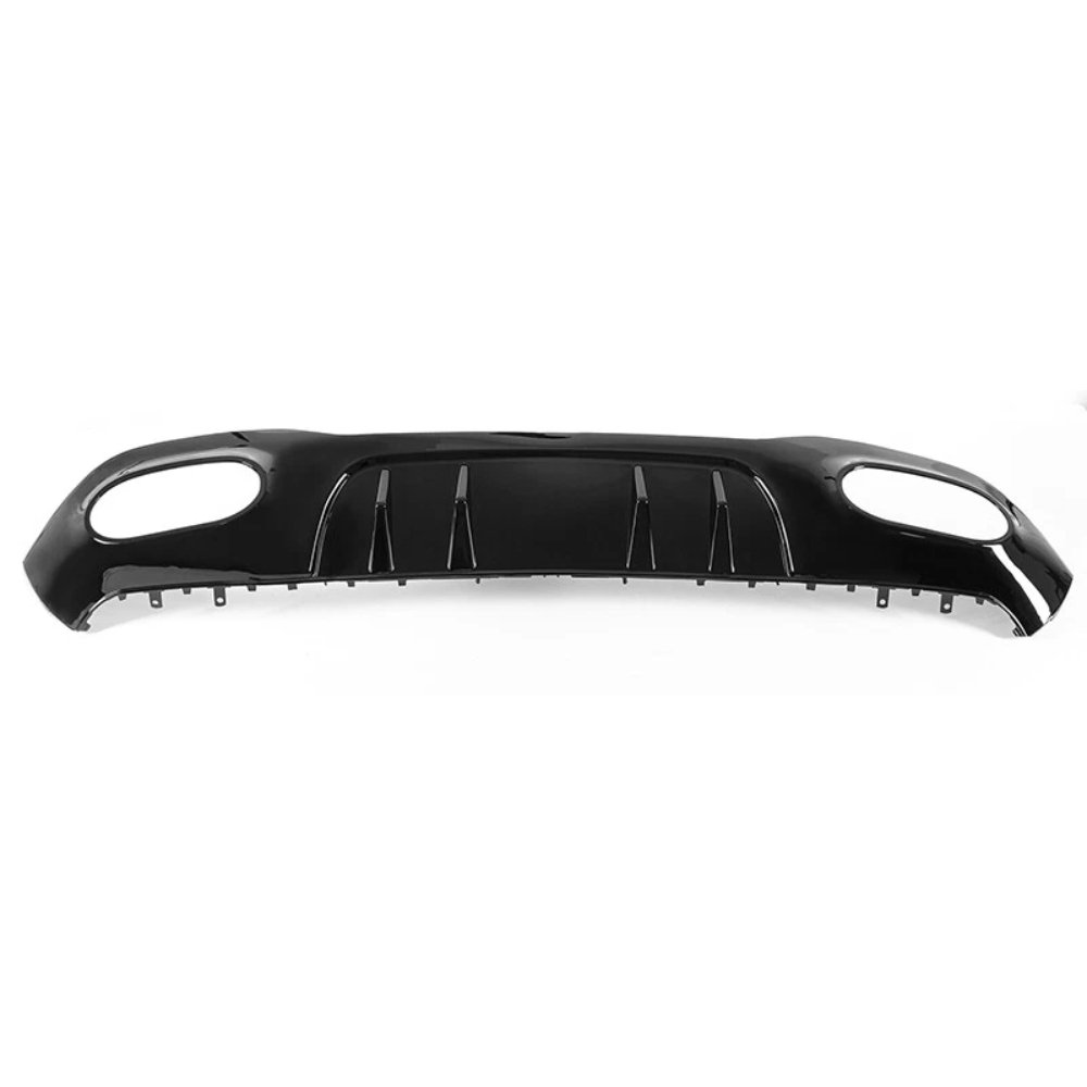 Mercedes A Class W177 A45 AMG Style Rear Diffuser Gloss Black with Quad Black Tips 2018+ AMG Line