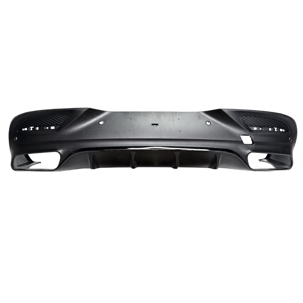 Mercedes GLE Coupe C292 GLE63 AMG Style Rear Diffuser with Exhaust Tips Matte Black 2015–2018