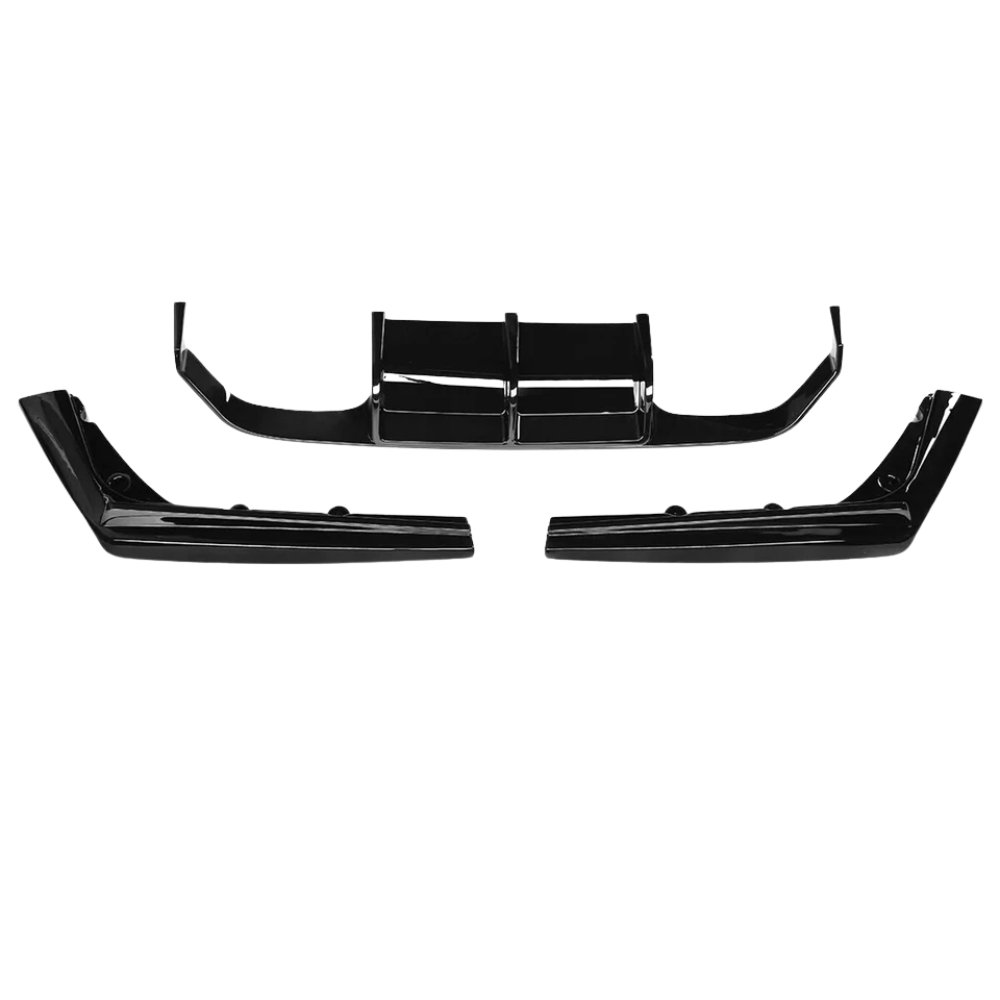 BMW M3 M4 F80 F82 F83 V Style Rear Diffuser Gloss Black 2014–2020