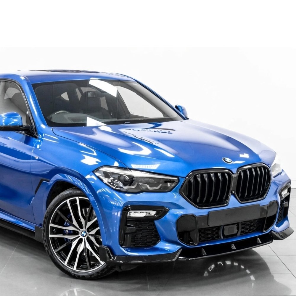 BMW X6 G06 M Sport Aero Body Kit Front Splitter Side Skirts Rear Diffuser Gloss Black 2019+