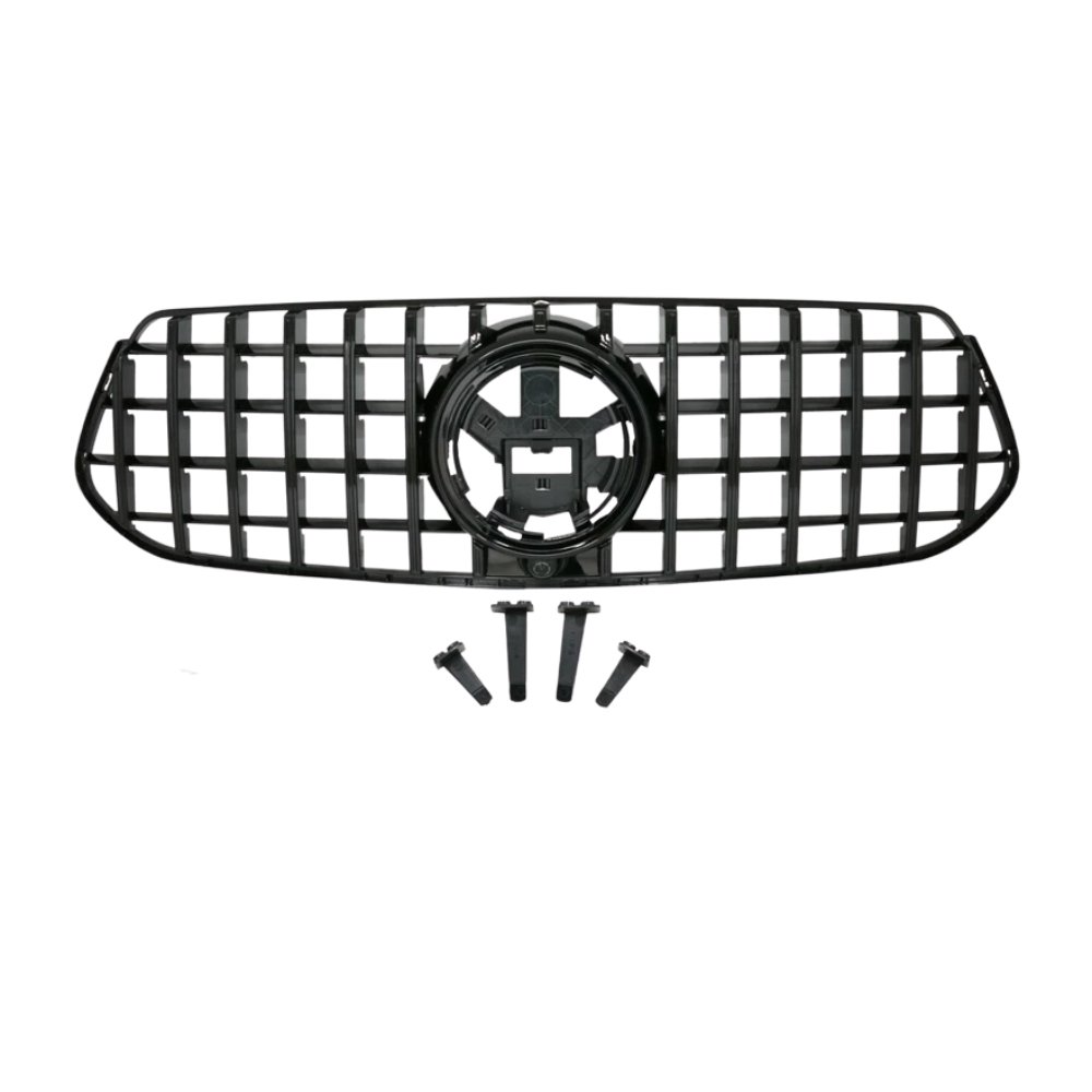 Mercedes GLE W167 V167 C167 Panamericana GT Front Grille Gloss Black 2019–2023 - Image 3