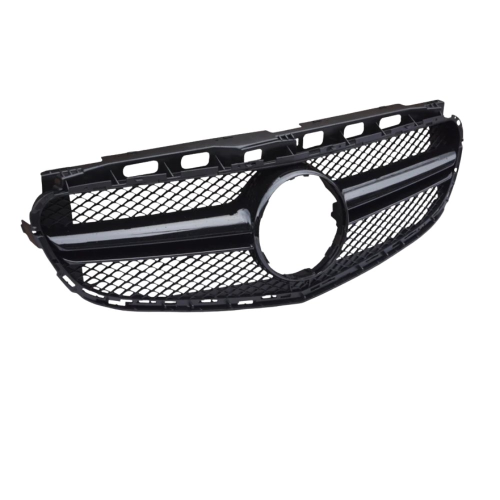 Mercedes E Class W212 Facelift E63 AMG Style Front Grille Gloss Black 2014–2016