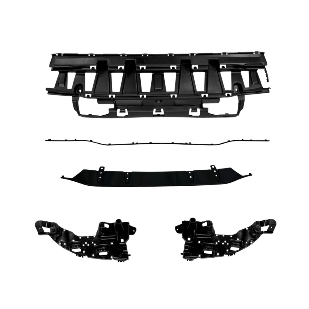 Mercedes C Class W205 S205 C63S AMG Style Rear Diffuser Gloss Black with Black Tips 2014–2021 AMG Line