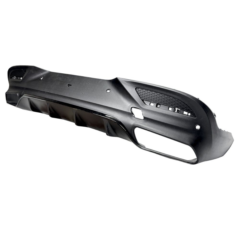 Mercedes GLE Coupe C292 GLE63 AMG Style Rear Diffuser with Exhaust Tips Matte Black 2015–2018