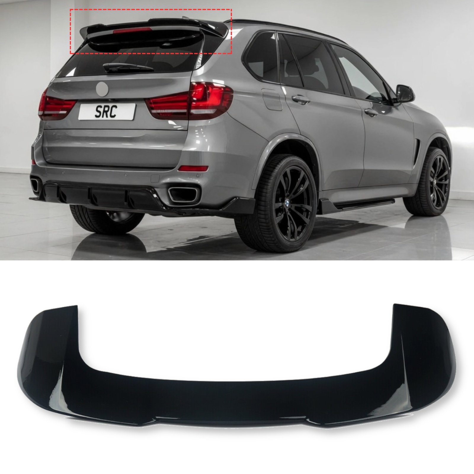 BMW X5 F15 M Sport G05 Style Body Kit Splitter Diffuser Side Skirts Gloss Black 2014–2018 - Image 4